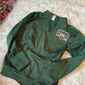 Green Ohio Bobcats Quarter-Zip Pullover
